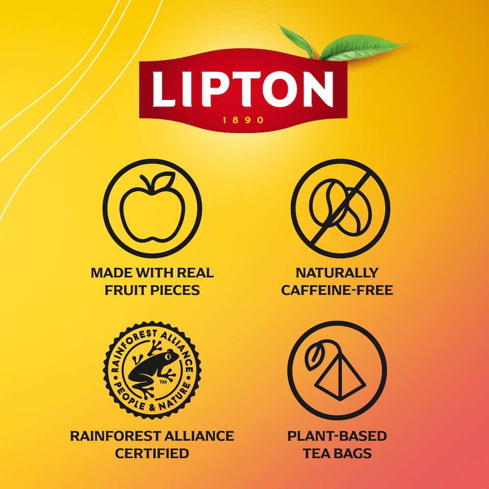 image 1 of Lipton Mango Passion 20 Tea Bags 36g