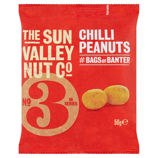 The Sun Valley Nut Co Chilli Peanuts 50g Tesco Groceries