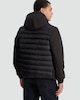 image 3 of F&F Active Panel Hooded Shower Resistant Puffer Jacket in Black