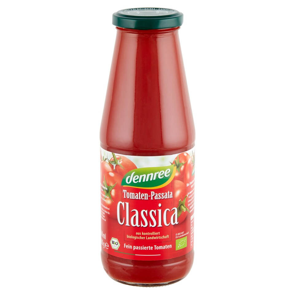 Dennree bio passzírozott paradicsom napérlelte bio paradicsomból 680 g 1. kép