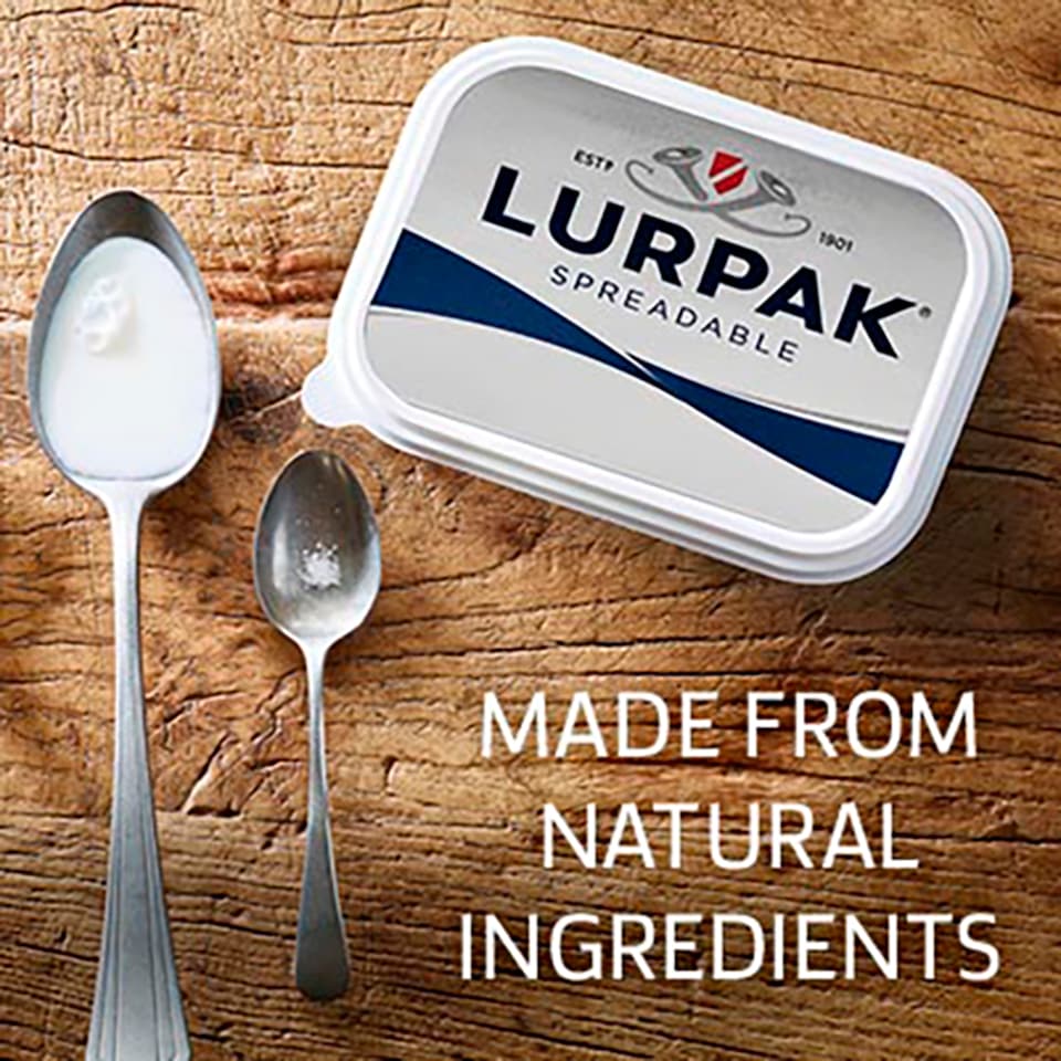 image 1 of Lurpak Slightly Salted Spreadable Blend of Butter and Rapeseed Oil 400g