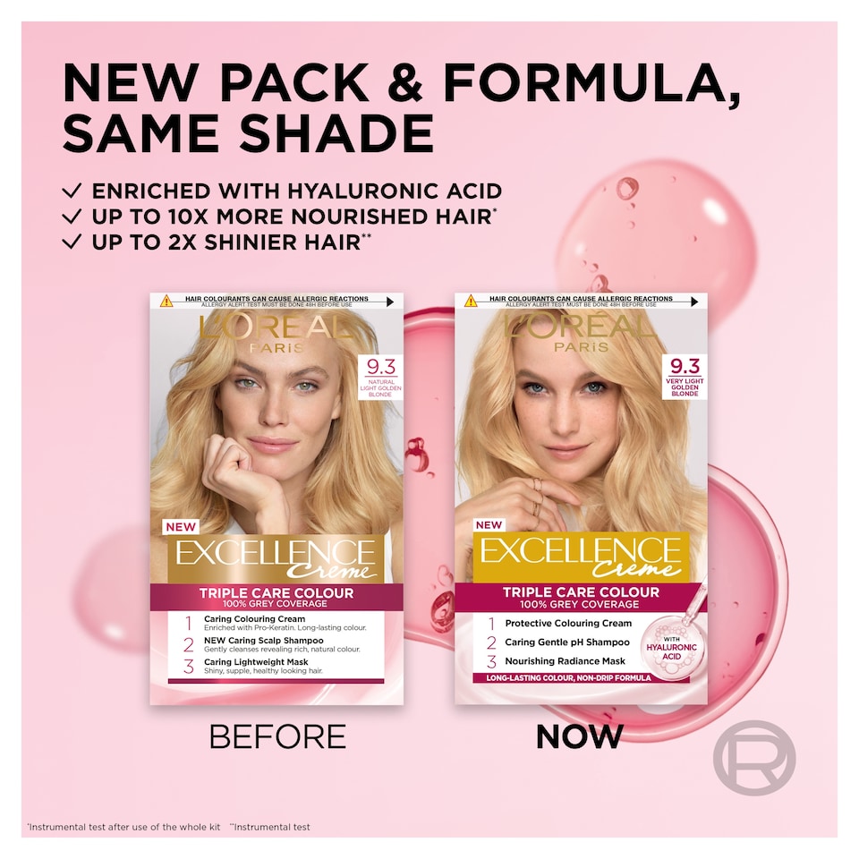 image 1 of L'Oreal Paris Excellence Creme 9.3 Natural Light Golden Blonde Permanent Hair Dye