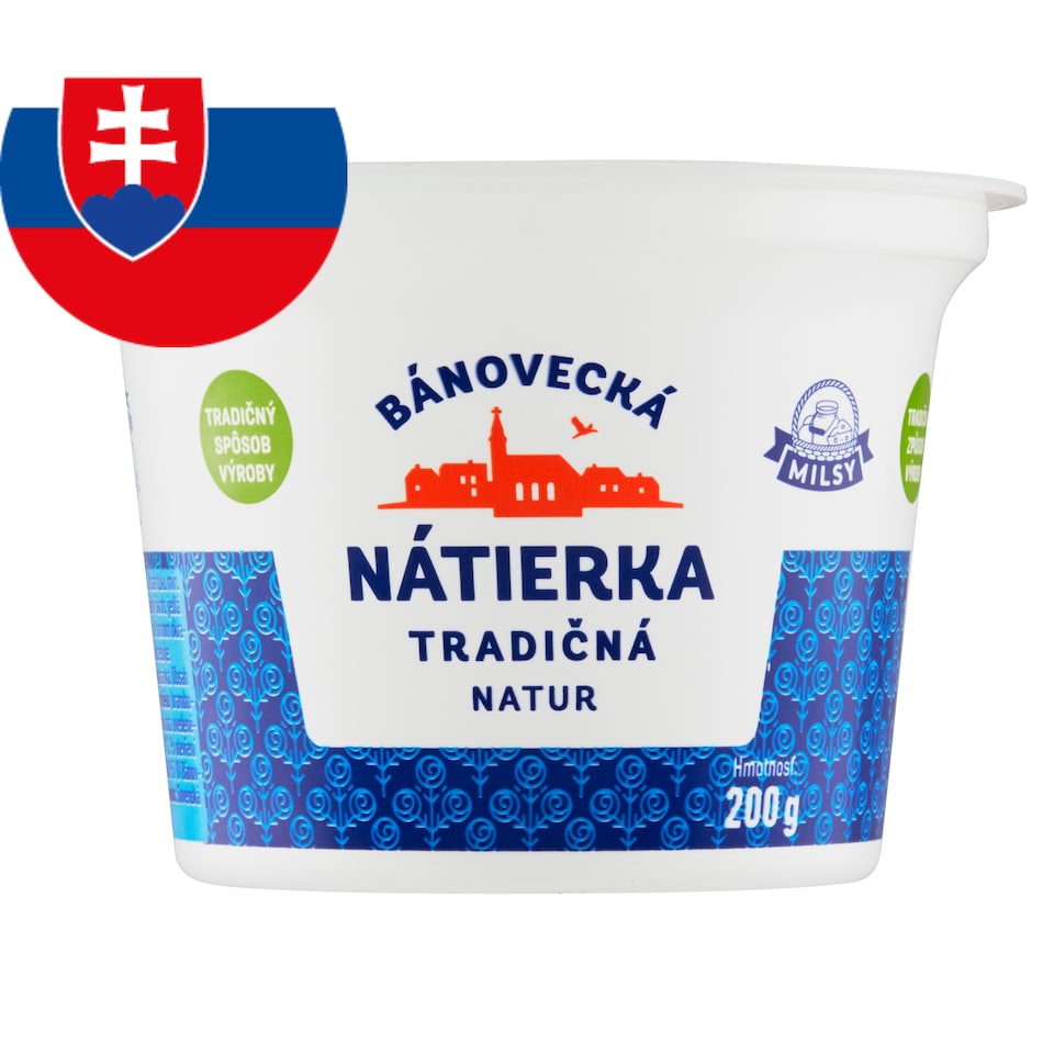 Milsy Bánovecká nátierka tradičná natur 200 g