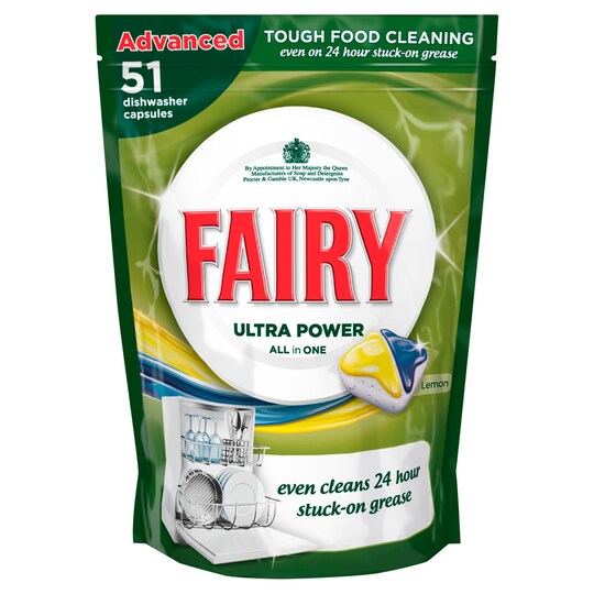 Fairy Dishwasher Tablets Lemon 46 Pack Tesco Groceries