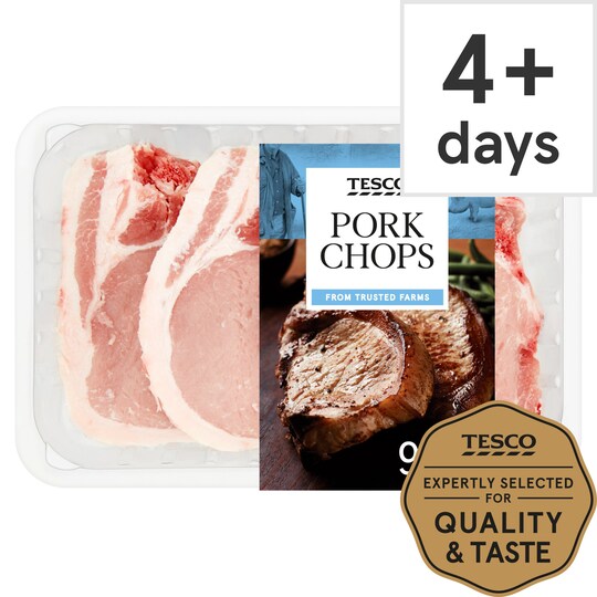 Tesco 4 Pork Chops 900g Tesco Groceries