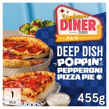 Uptown Diner Deep Dish Pepperoni Pizza Pie 455g