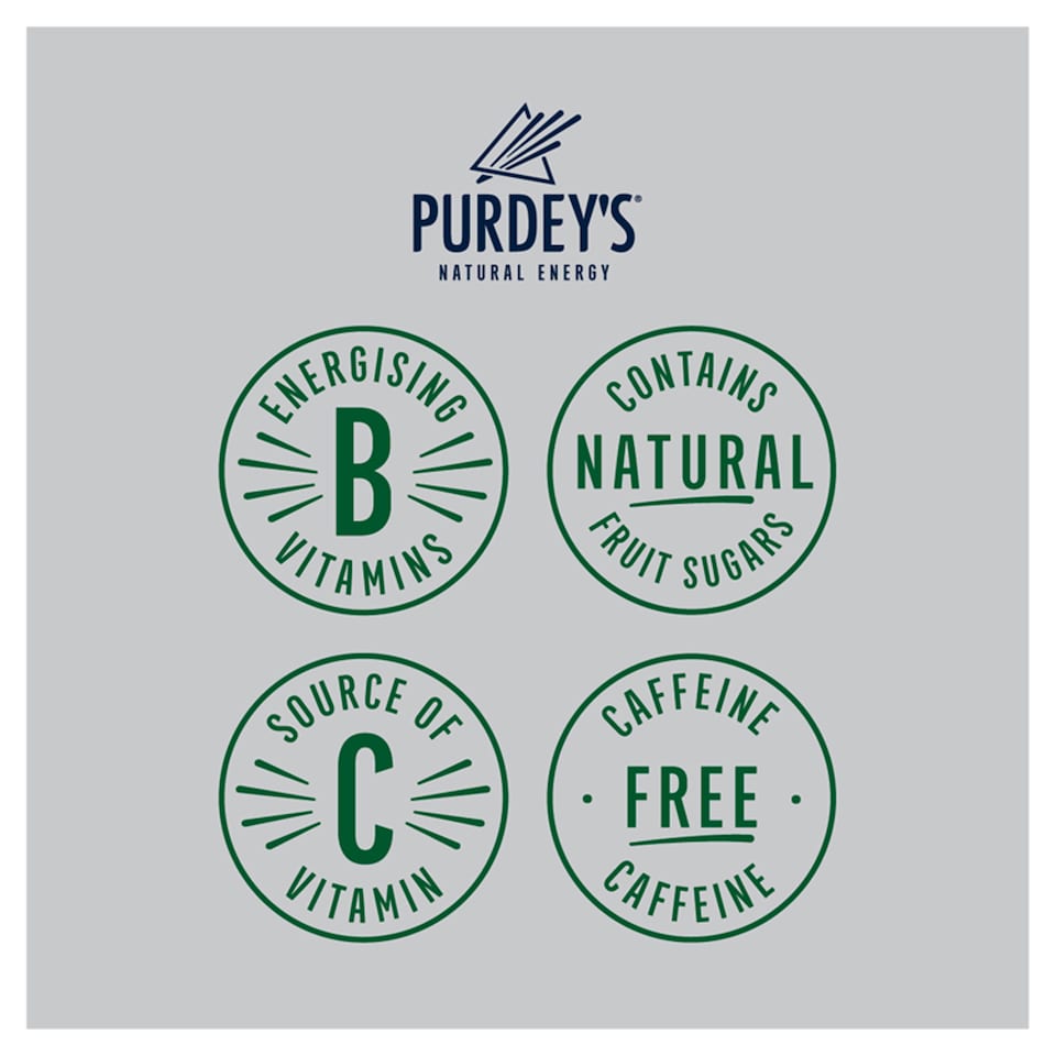 image 1 of Purdey's Rejuvenate Sparkling Grape & Apple with Ginseng 4x250ml