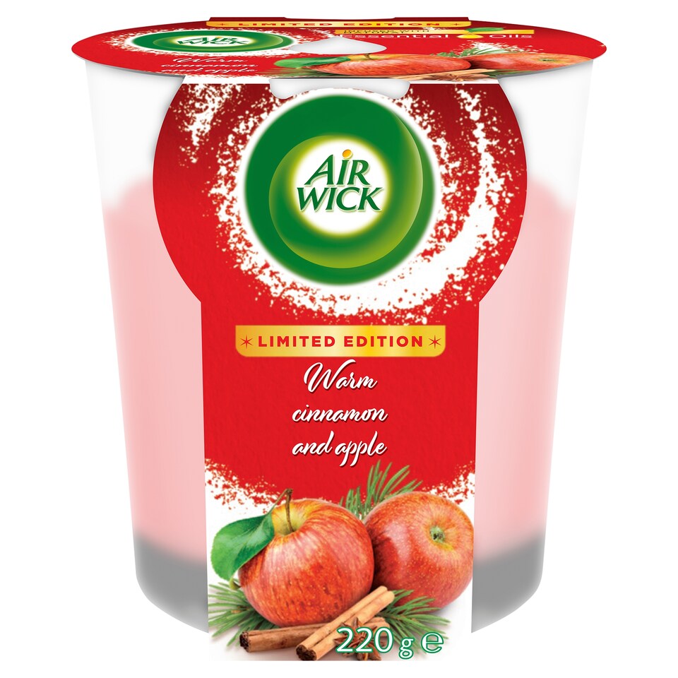 Air Wick sviečka - Jablko a a škorica 220 g