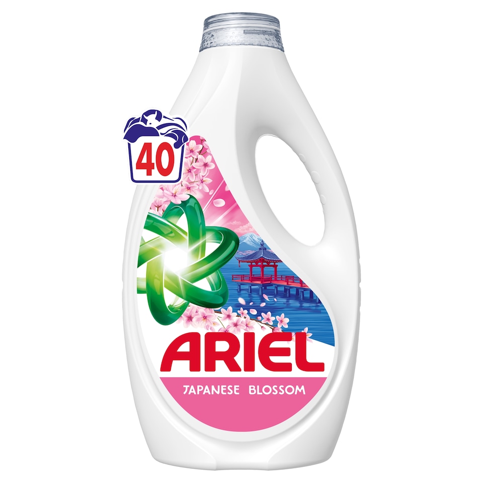 Obrázek 1 pro produkt Ariel Tekutý Prací Prostředek, 40 Praní, Japanese Blossom