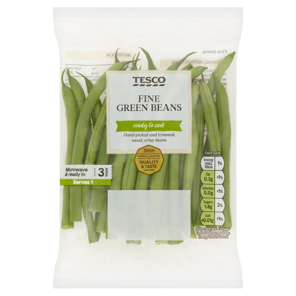 image 1 of Tesco Fine Beans 80g