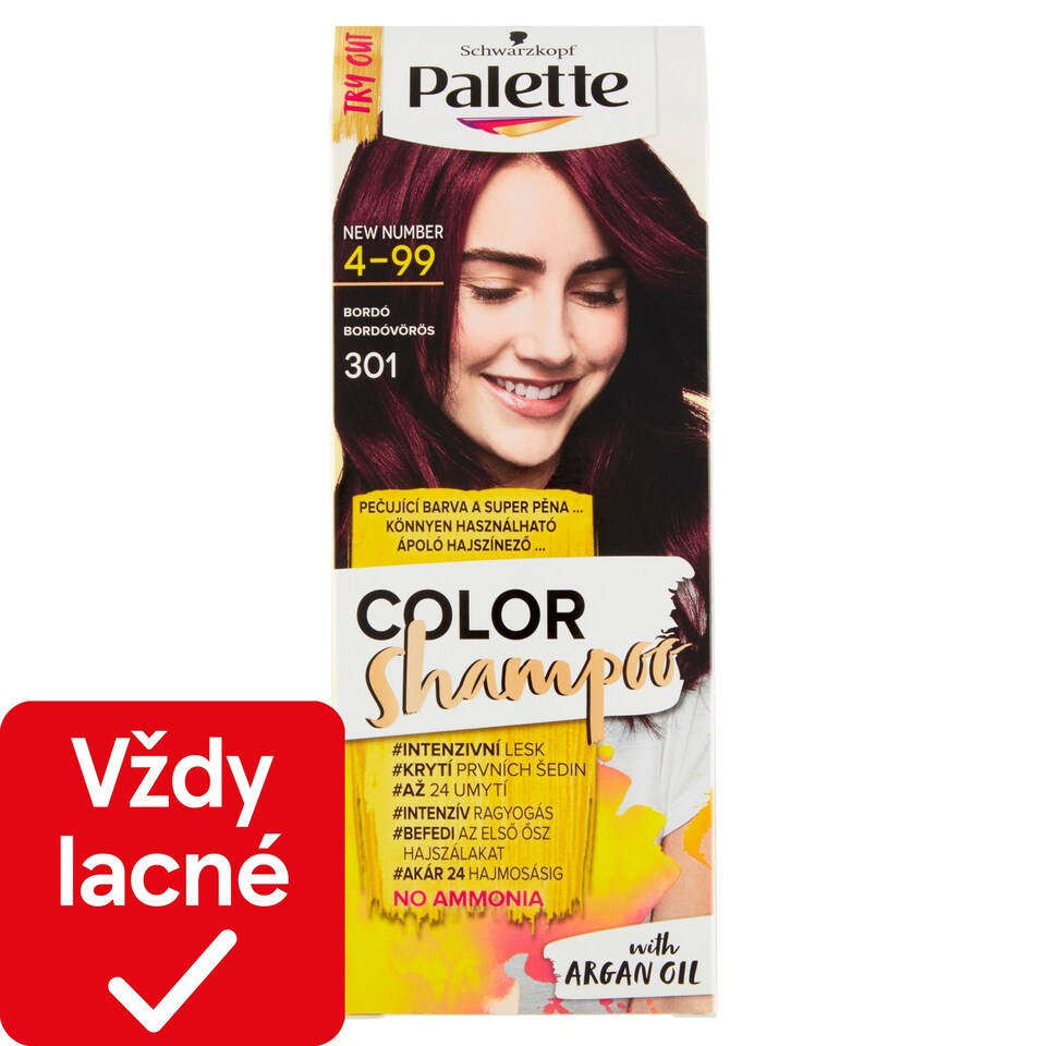 obrázok 1 z Schwarzkopf Palette Color Shampoo farba na vlasy Bordó 4-99 (301)