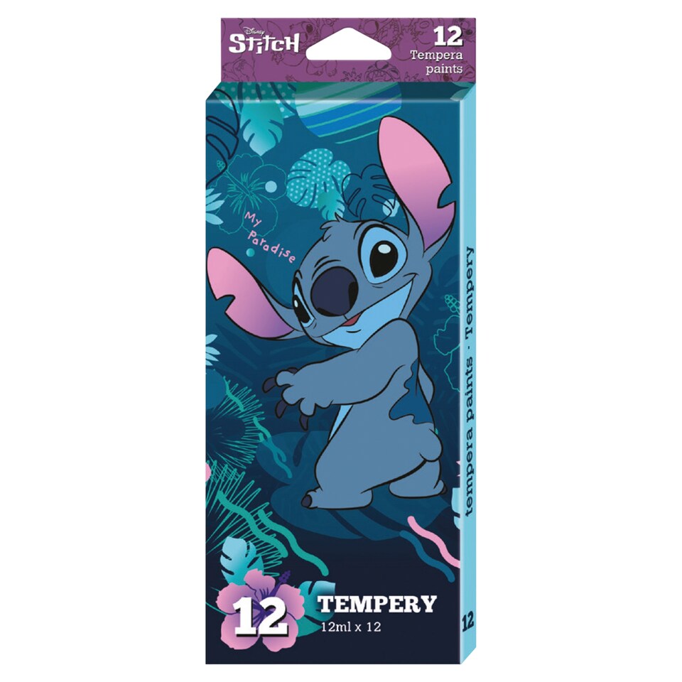 Disney Stitch temperové farby 12 x 12 ml