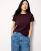 image 1 of F&F Pure Cotton Short Sleeved T-Shirt in Purple