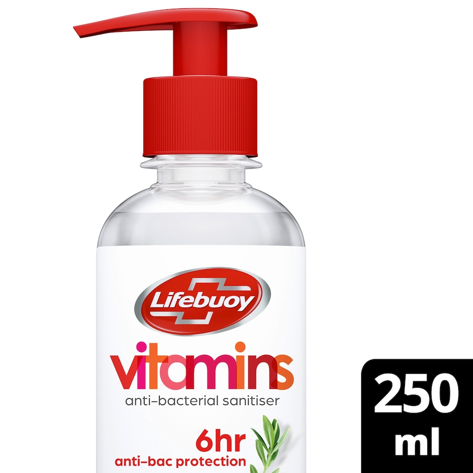 image 1 of Lifebuoy 6h Protection Antibacterial Hand Sanitiser Gel 250ml