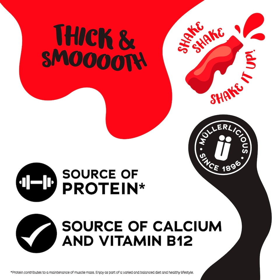image 1 of Muller Frijj Strawberry Milkshake 330ml
