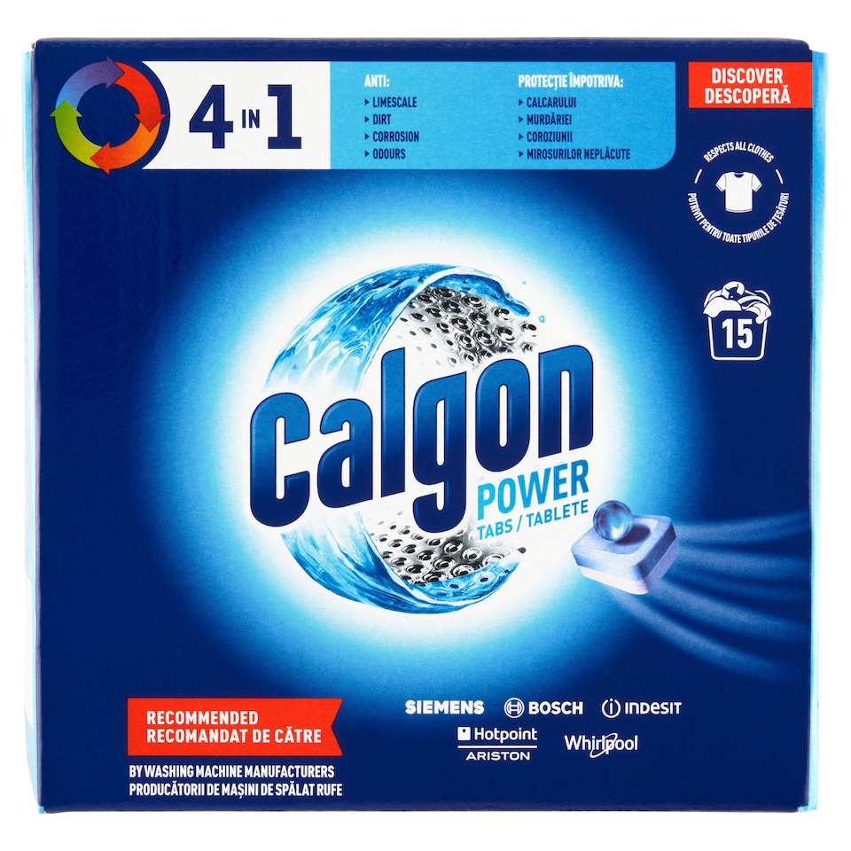 image 1 of Calgon 4in1 Power Tablets 15 Washes 195 g
