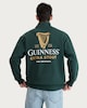 image 3 of Guinness Extra Stout Cotton Rich Embroidered Half Zip Sweatshirt in Green