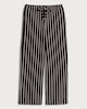 image 4 of F&F Textured Striped Wide Leg Drawstring Co-ord Trousers in Multi