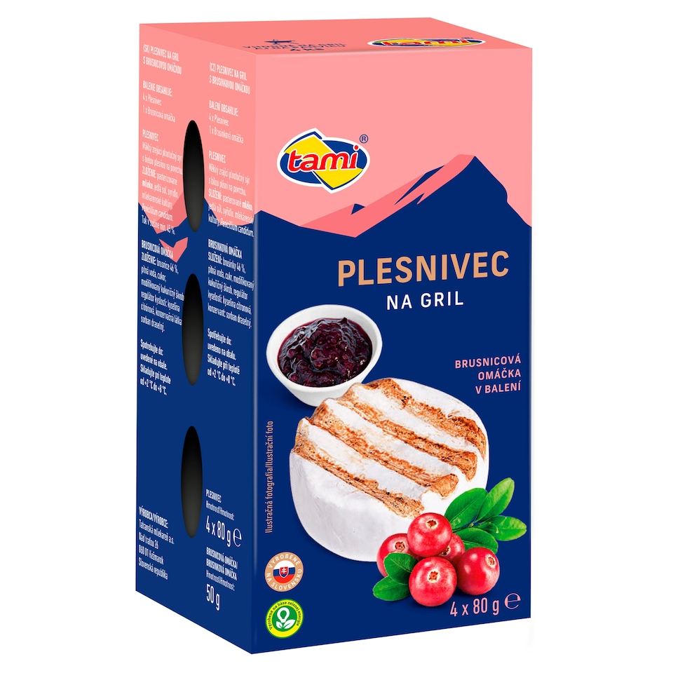 Tami Plesnivec na gril s brusnicovou omáčkou 4 x 80 g