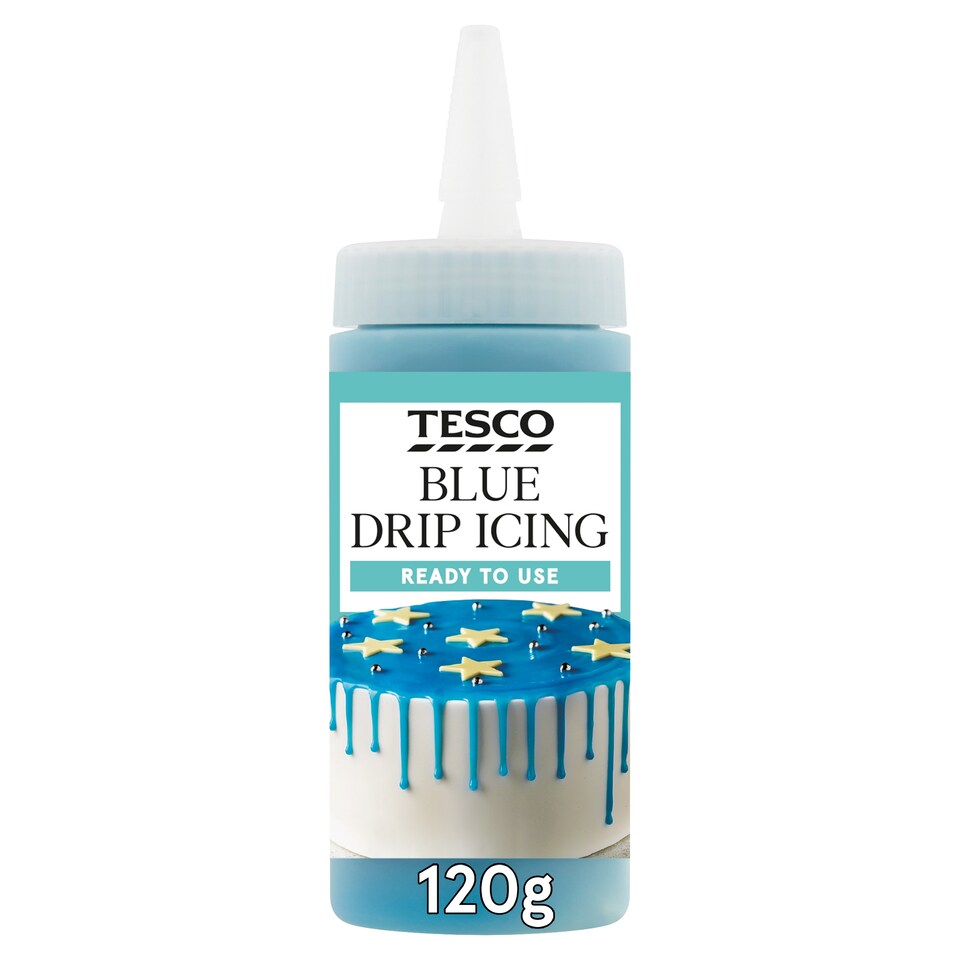 Tesco Blue Drip Icing 120G