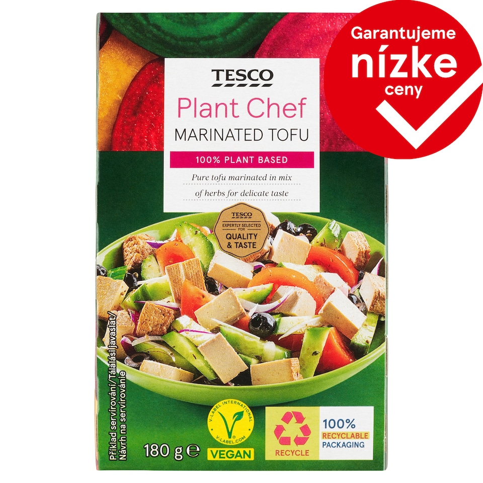 image 1 of Tesco Plant Chef Marinated Tofu 180 g