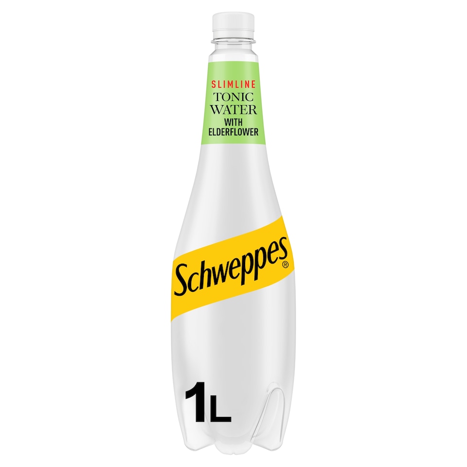 image 1 of Schweppes Slimline Elderflower Tonic Water 1L