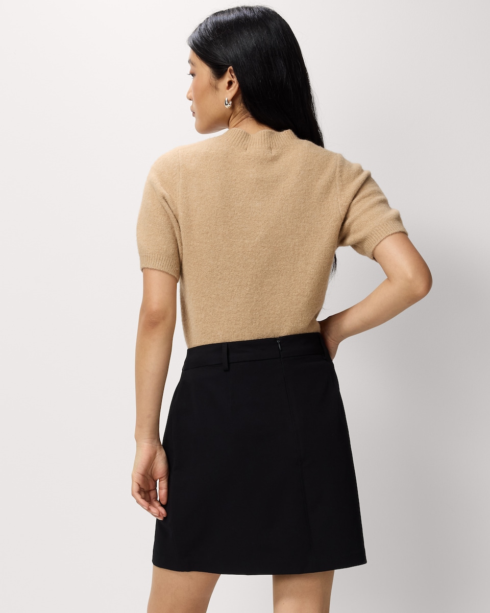 image 1 of F&F Tailored Mini Skirt in Black