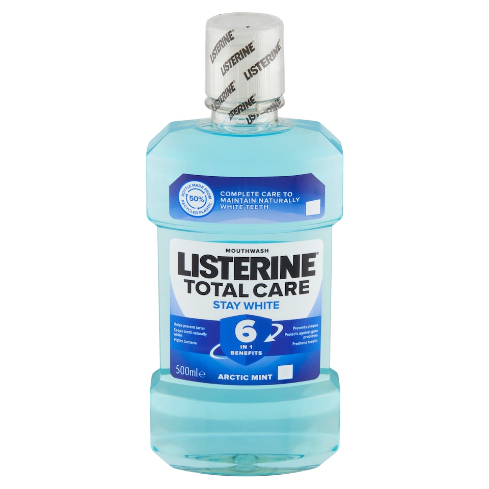 obrázok 1 z Listerine Total Care Stay White Arctic Mint ústna voda 500 ml