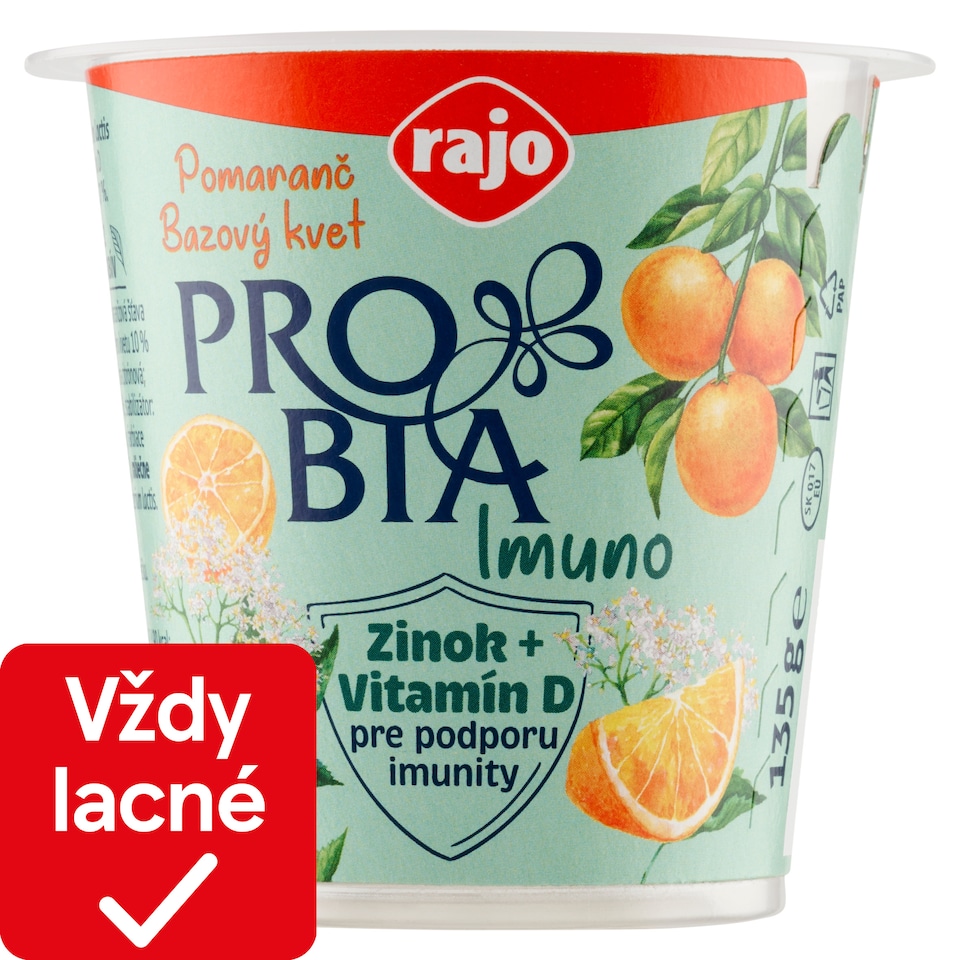 obrázok 1 z Rajo Probia Imuno Pomaranč bazový kvet 135 g