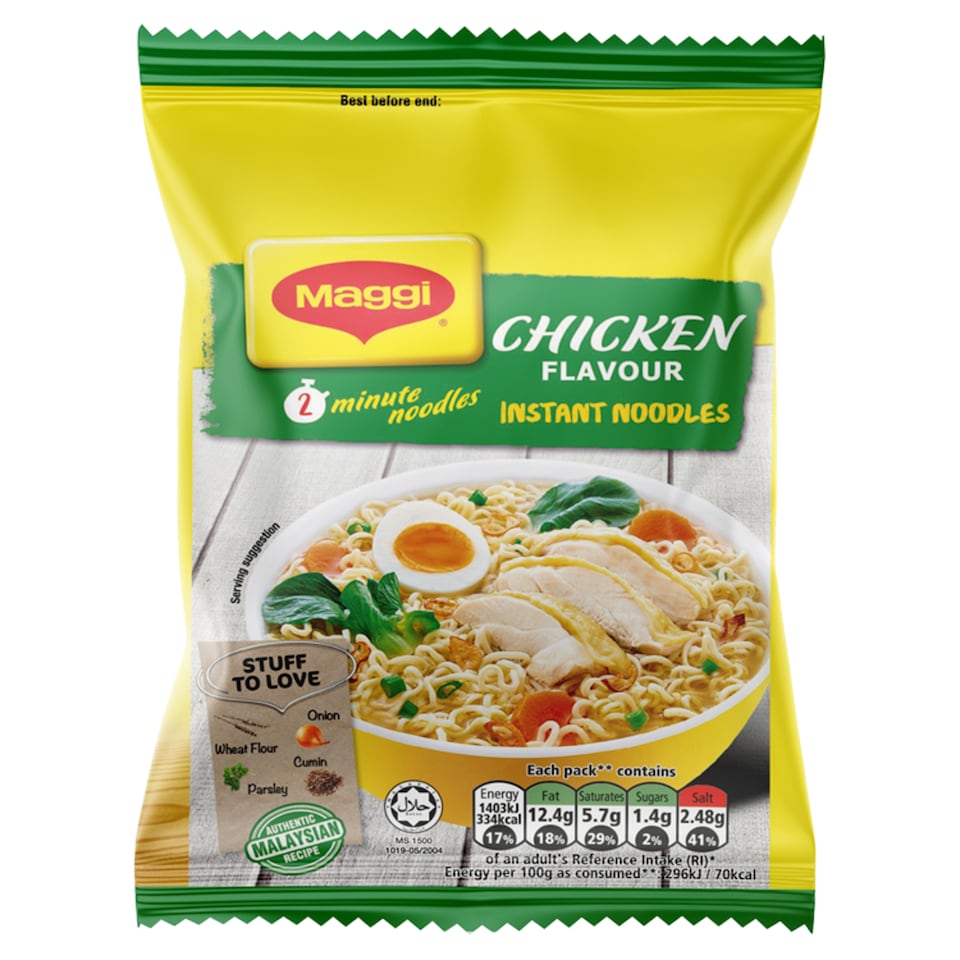 image 1 of Maggi 2 Minute Chicken Flavour Instant Noodles 75g