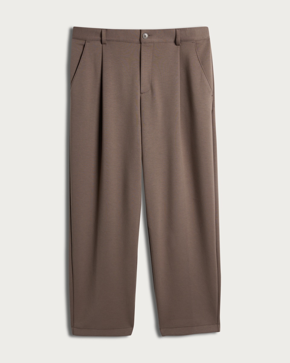 image 1 of The F&F Edit Cupro Co-ord Joggers in Brown