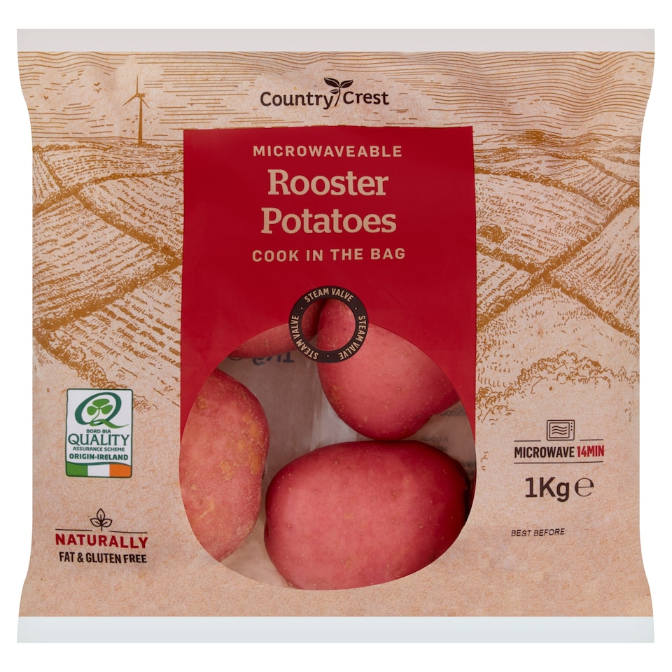 Cntry Crest Rooster Potatoes Microwavable 1Kg