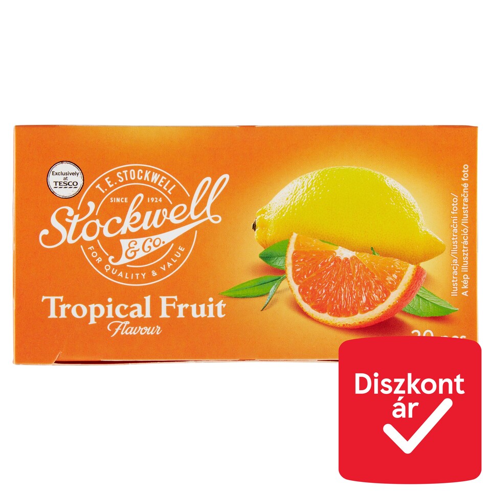 Stockwell & Co. Tropical Fruit Flavour Fruit Tea 20 Tea Bags 40 g