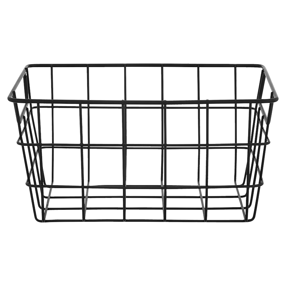 Tesco Home Malý čierny odkladací kôš 24 cm x 18 cm x 12 cm