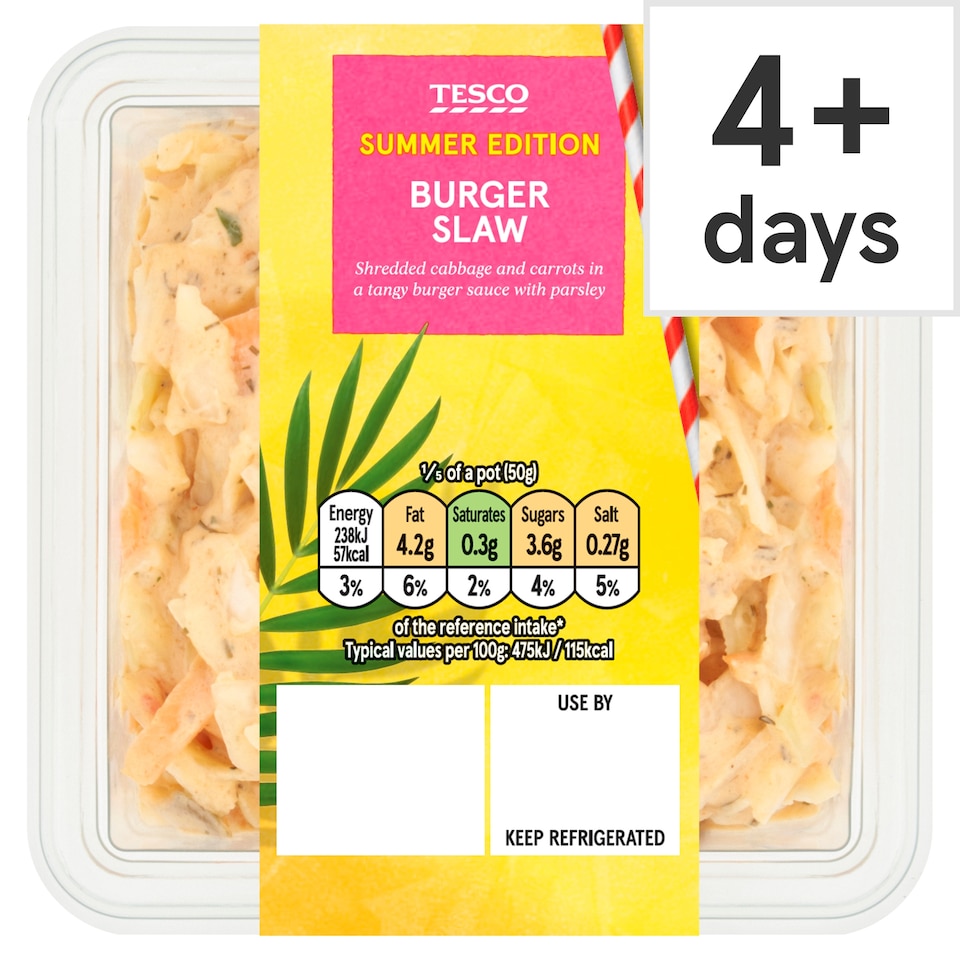 Tesco Burger Slaw 250g