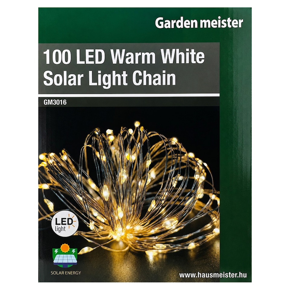 Garden meister GM3016 100 LED Warm White Solar Light Chain