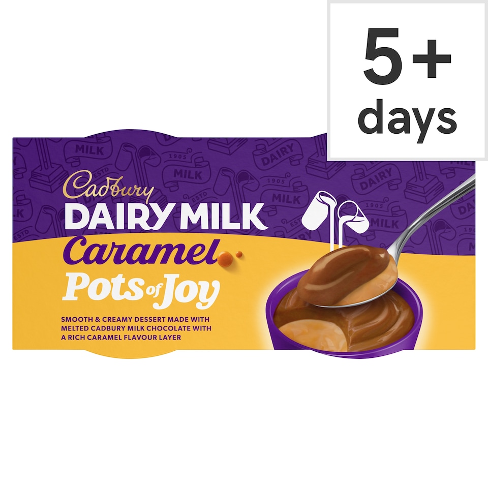 Cadbury Dairy Milk Caramel Pots of Joy Desserts 2x60g