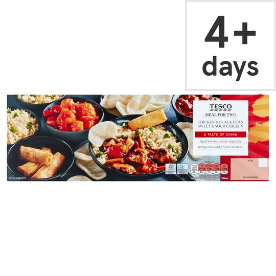Tesco Chicken & Blackbean & Sweet & Sour Chicken Meal Box 1.14Kg
