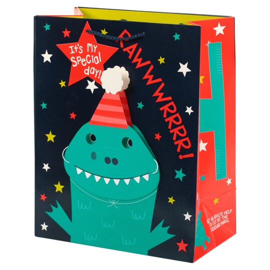 Tesco Dinosaur Personalised Large Bag Tesco Groceries