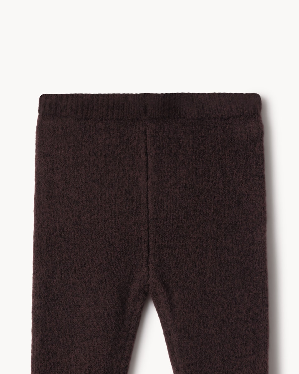 image 1 of F&F Baby Knitted Teddy Jumper and Leggings Set in Brown