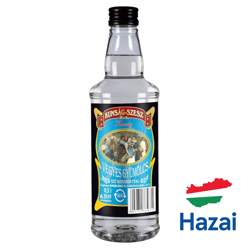 Kunság vegyes gyümölcs ízű szeszes ital 33% 0,5 l