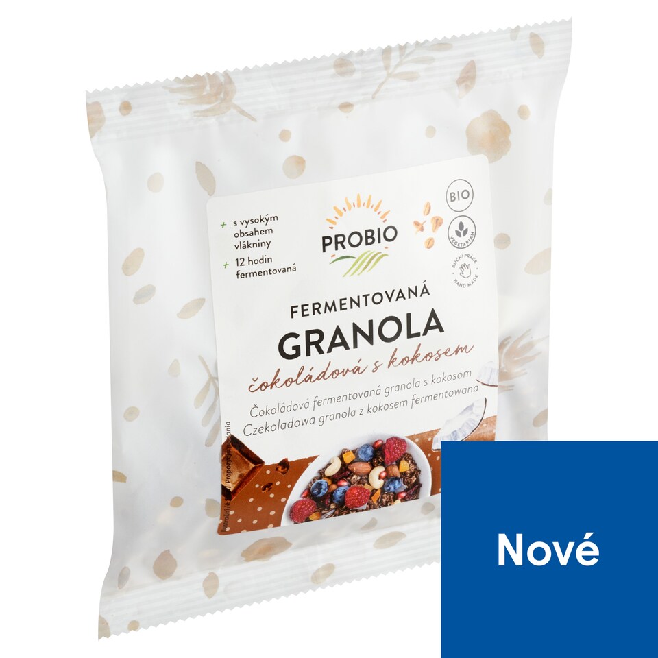 Probio Fermentovaná granola čokoládová s kokosem 50g