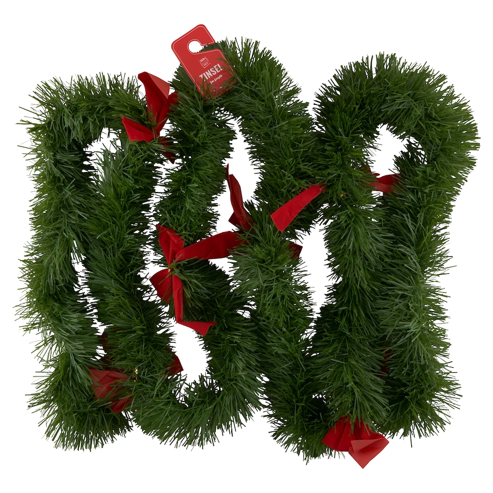 Festive Magic Girlanda s červenou mašľou 3 m