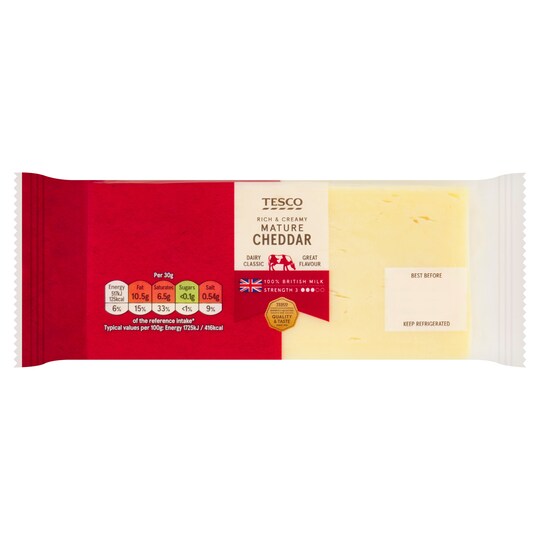 Tesco Mature Cheddar 400G
