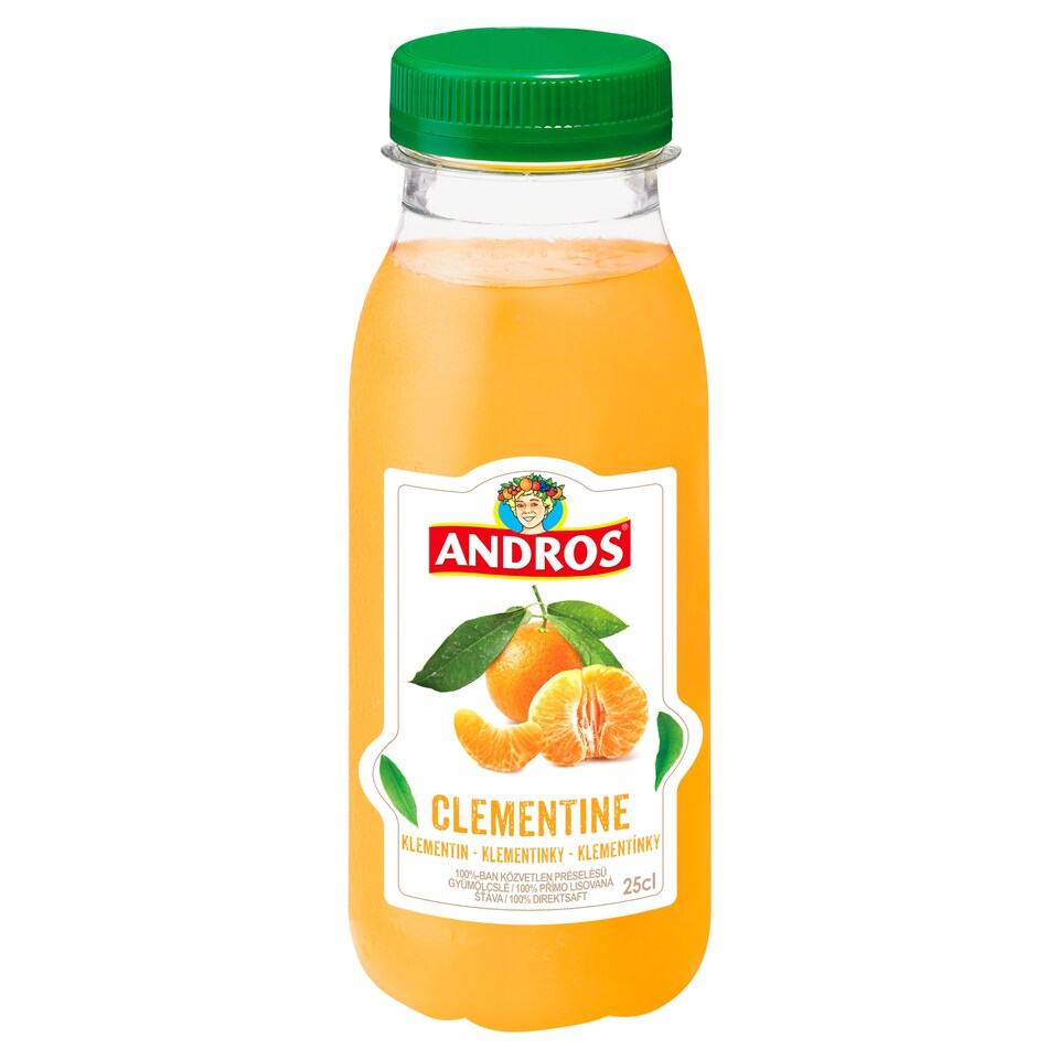 Andros 100%-ban közvetlen préselésű klementinlé 25 cl