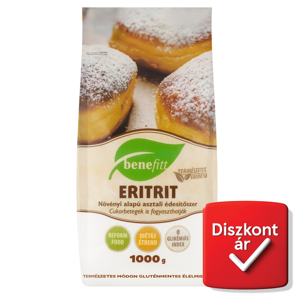 Benefitt eritrit növényi alapú asztali édesítőszer 1000 g