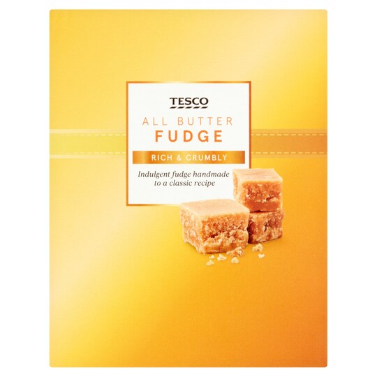 Tesco All Butter Fudge 125G Tesco Groceries