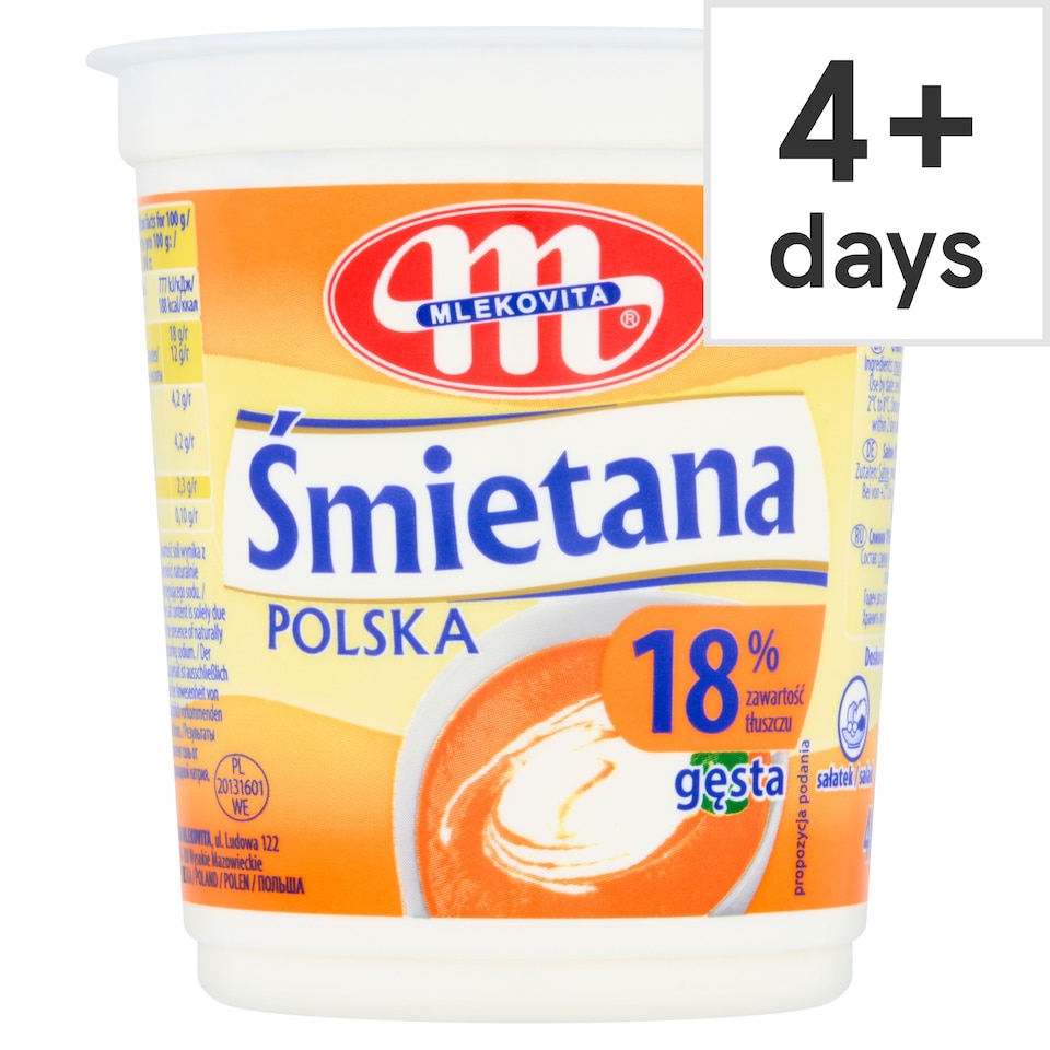 Mlekovita 18% Fat Sour Cream 400G