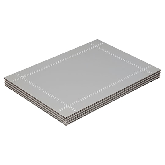 Tesco Faux Leather Silver/ Greyplacemat 4 Pack Tesco Groceries