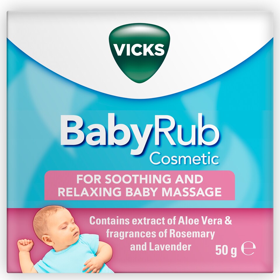 image 1 of Vicks BabyRub Ointment for Soothing and Relaxing Baby Massage - 50g Jar